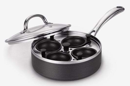 Cooks Standard 4 Cup Nonstick Hard Anodized Egg Poacher Pan.